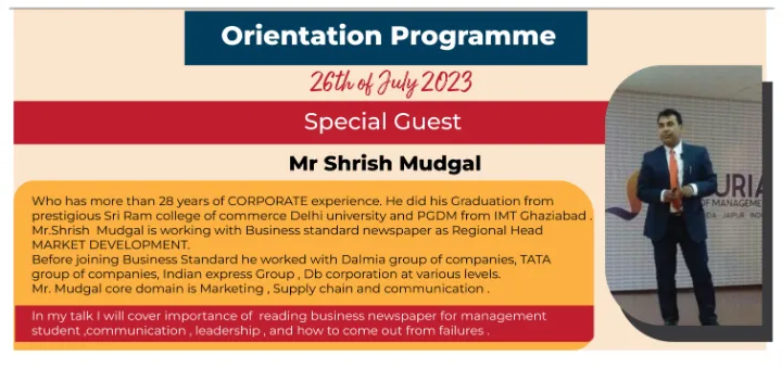mba orientation programme