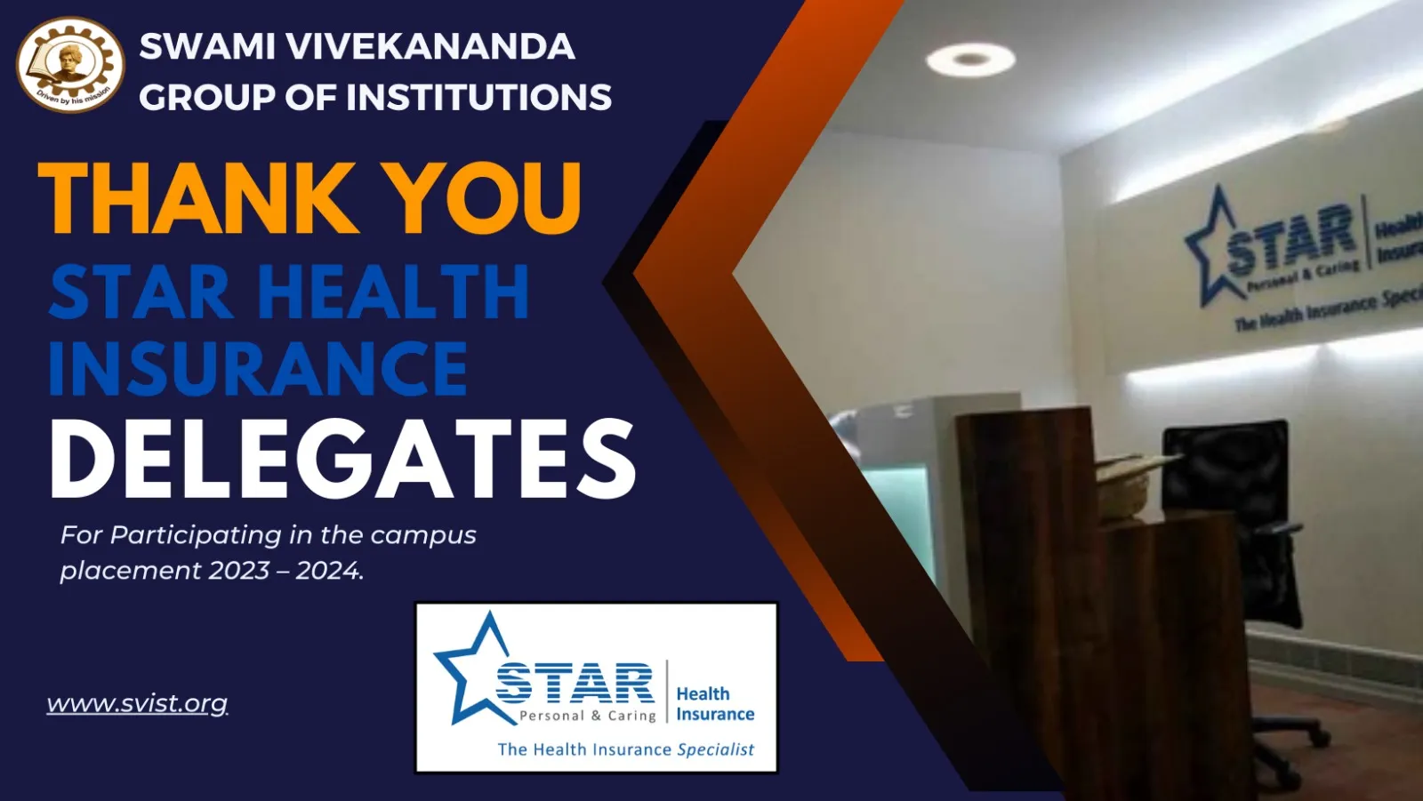 star health insurance placement partner of svist